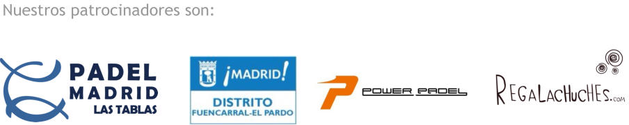 Nuestros patrocinadores son: